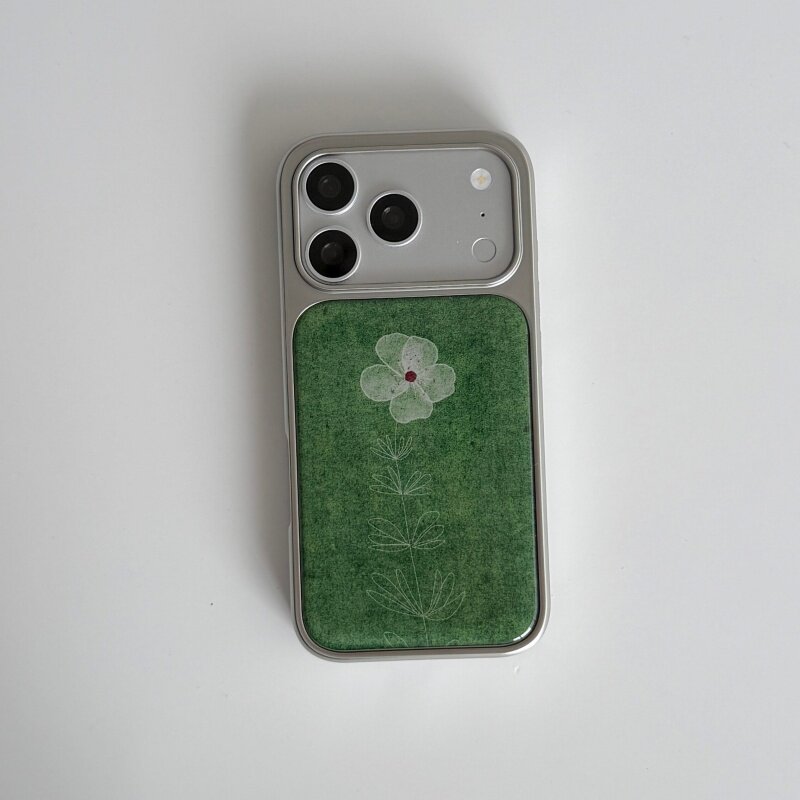 Phone Cases Green - Ins Spring Green Flower Oil Painting