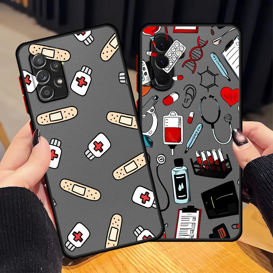Phone Cases Samsung A14 - Cool Nurse Medicine Case for Samsung