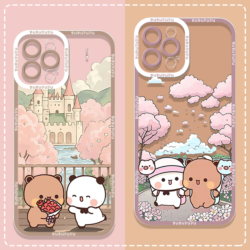 Phone Cases Galaxy A16 5G - Cute BUBU DUDU Couple Clear Phone