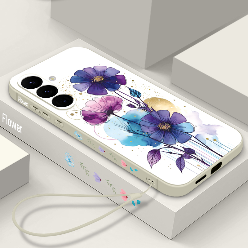 Phone Cases Galaxy A16 5G - Creative Flower Lanyard Phone Case For