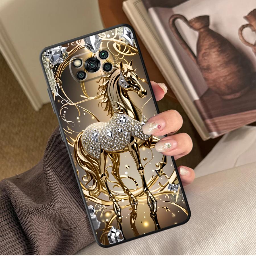 Phone Cases Horse - Golden Horse Funda Phone Cover Case