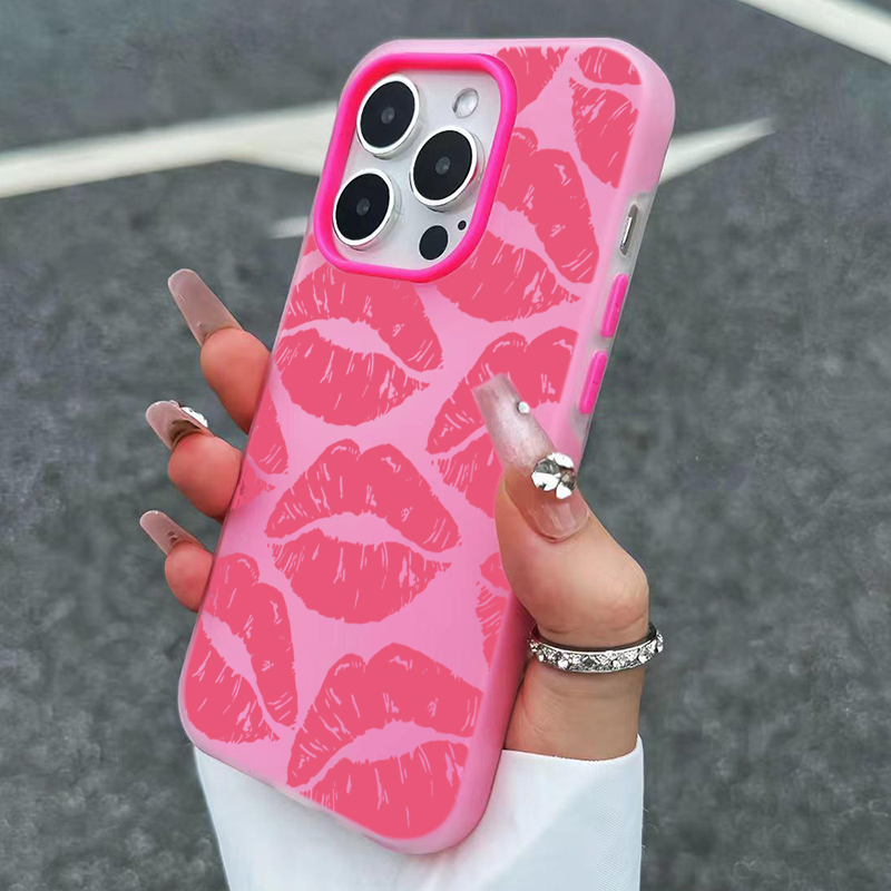 Phone Cases For Girls - Sexy Girl Pink Lips Pattern Design
