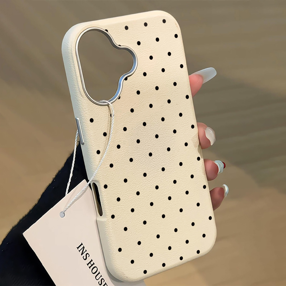 Phone Cases Korean - Korean INS Cute Polka Dot Phone
