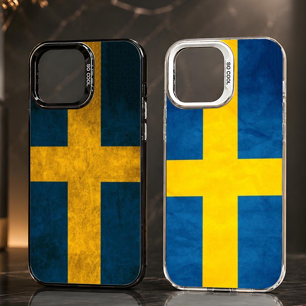 Phone Cases Sweden - Sports Sweden Flag football Phone Case