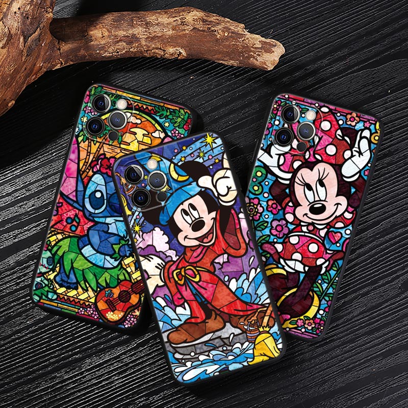 Phone Cases Disney - Disney Stained Painting Minnie Mickey Case