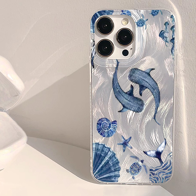 Phone Cases Galaxy A16 5G - Ocean Animal Whale Turtle Trendy Phone