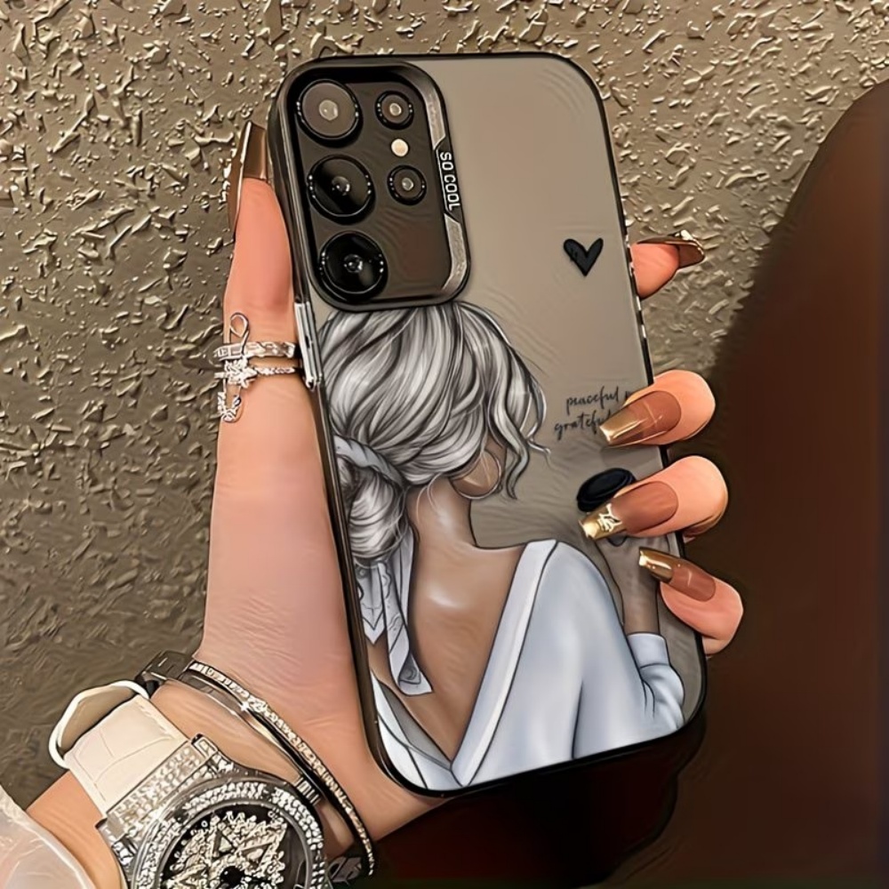 Phone Cases For Girls - Peaceful Grateful Girl Print Phone Case