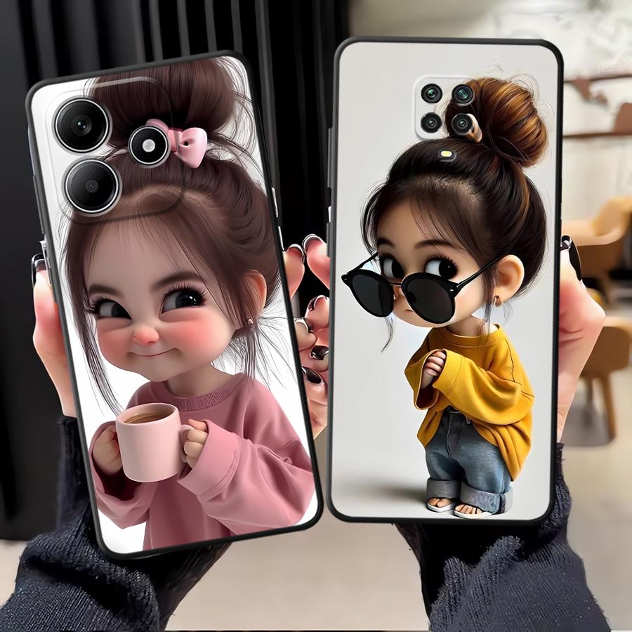 Phone Cases Iphone 11 - Cartoon Girl Pattern Funda Phone Cover