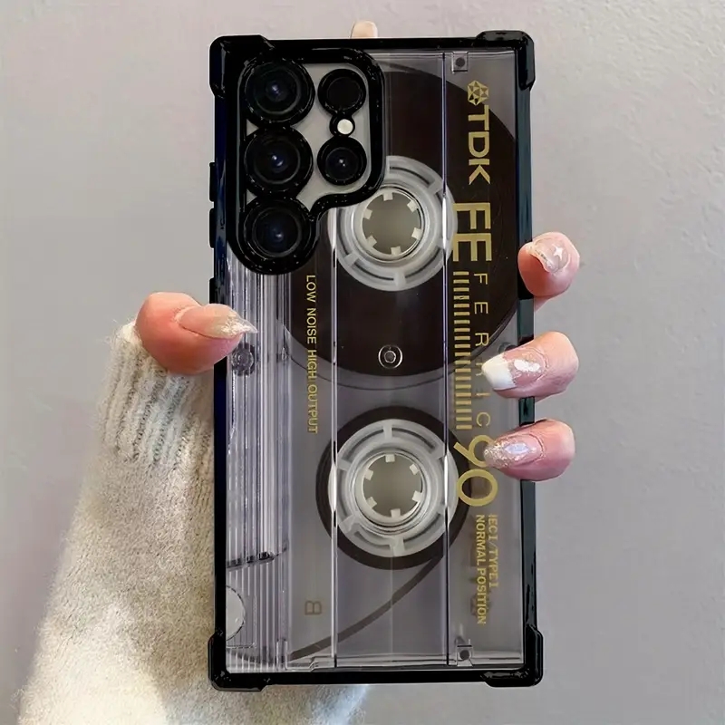 Phone Cases Galaxy A16 5G - Retro Cassette Pattern Plating Soft Phone