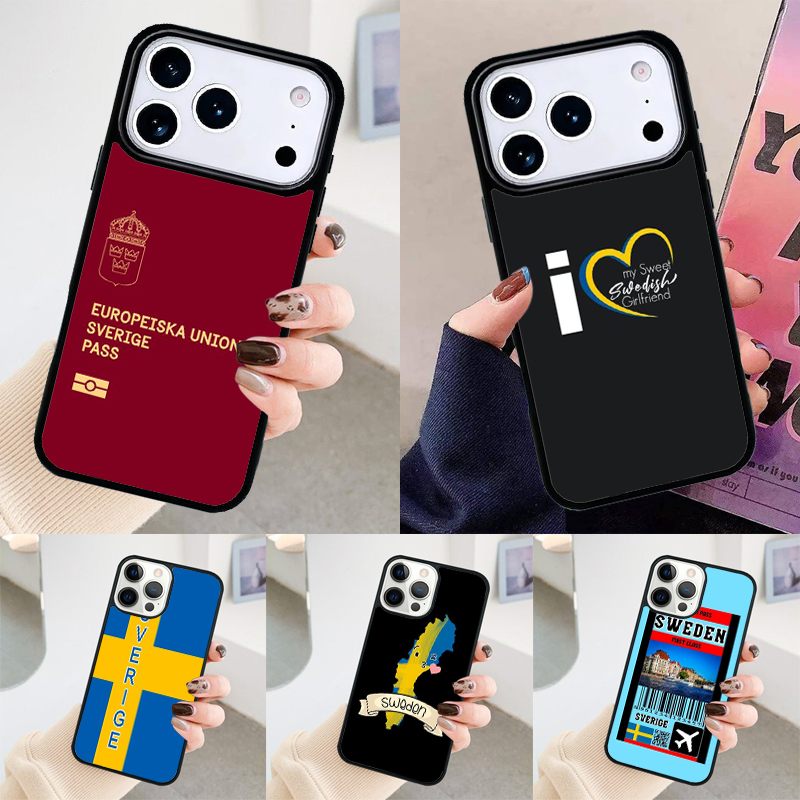 Phone Cases Sweden - Sweden Passport Phone Case for iPhone