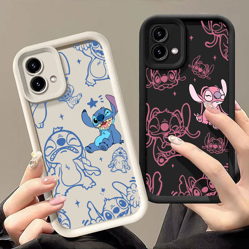 Phone Cases Disney - Stitch and Angel Cartoon Phone Case