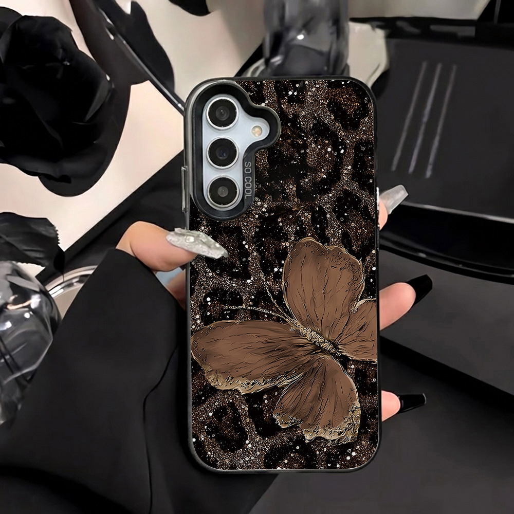 Phone Cases Samsung A14 - Hard IMD Leopard Case For Samsung