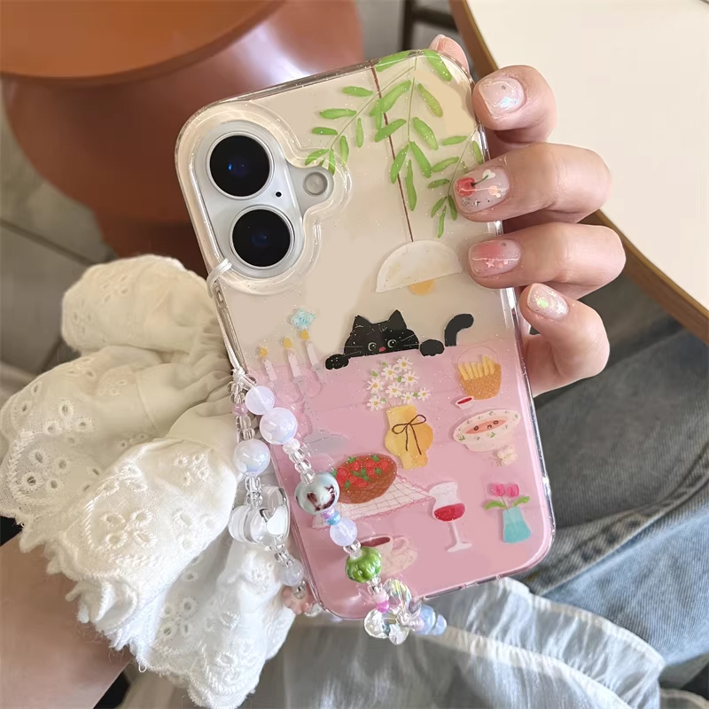 Phone Cases For Girls - Ins Girl Cute Dining Table Little