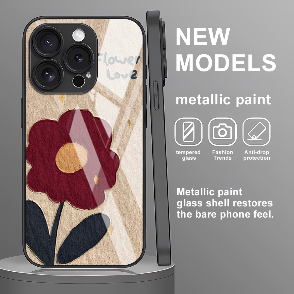 Phone Cases Samsung A14 - Tempered Glass Phone Case For Samsung