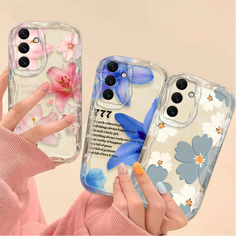 Beautiful Pink Lily Pattern Ph - Phone Cases Samsung A14 review and price