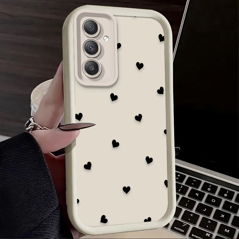 Black Love Heart Bowknot Case  - Phone Cases Samsung A14 review and price