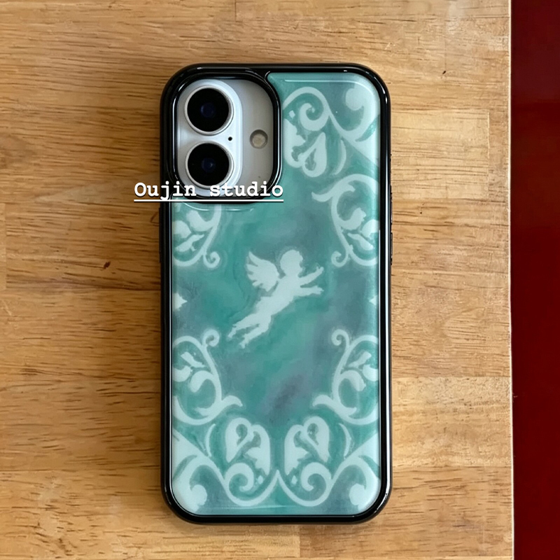 Mint Green Baroque Pattern Ang - Phone Cases Green review and price