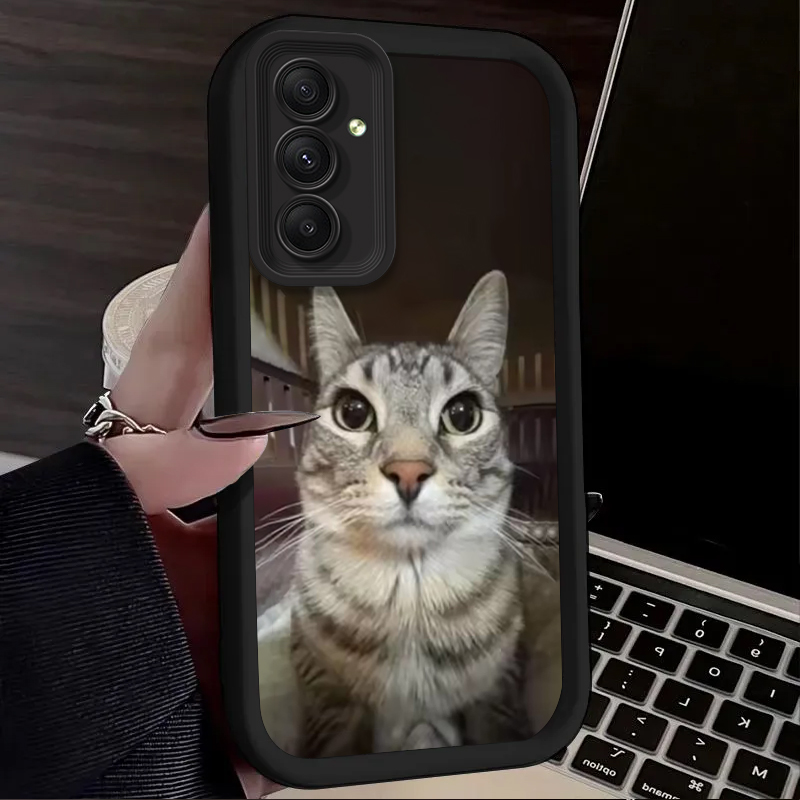 Trendy Cat Smoking Phone Case  - Phone Cases Samsung A14 review and price