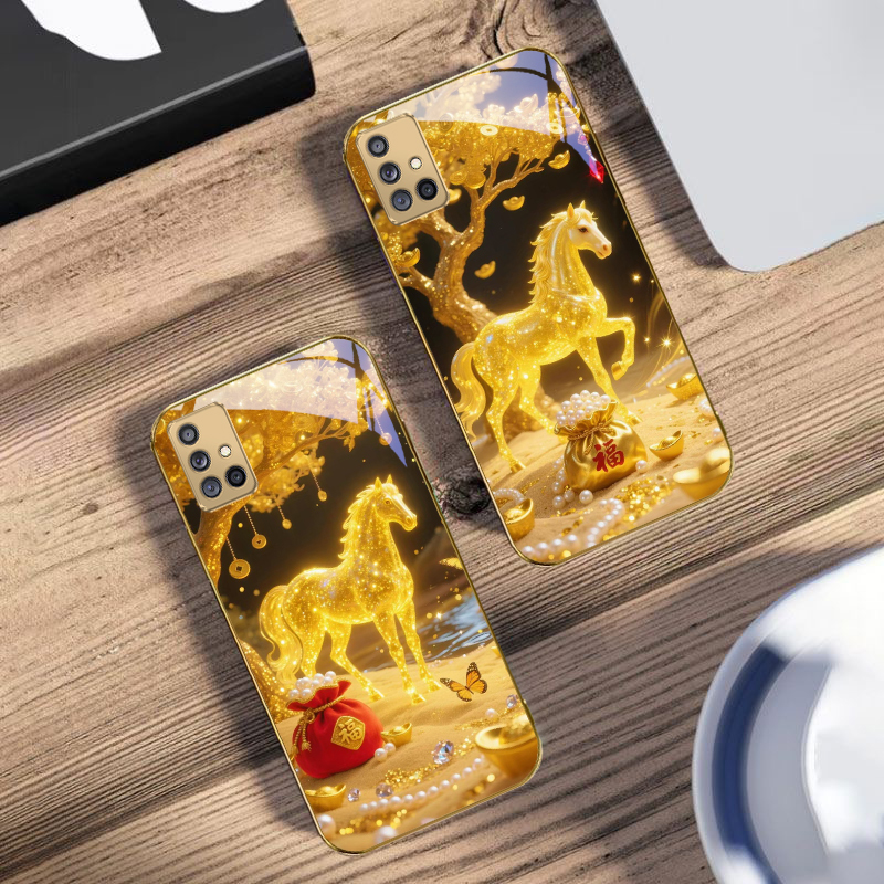 The Golden Fighting Horse For  - Phone Cases Horse review and price