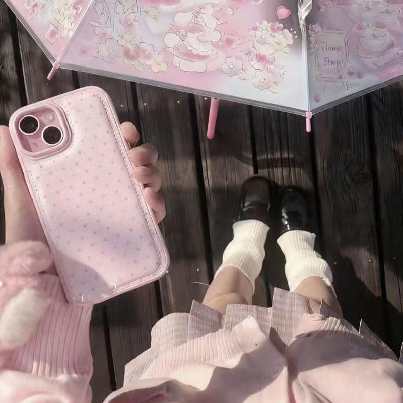 Ins Korean Trendy Cute Pink Po - Phone Cases Korean review and price