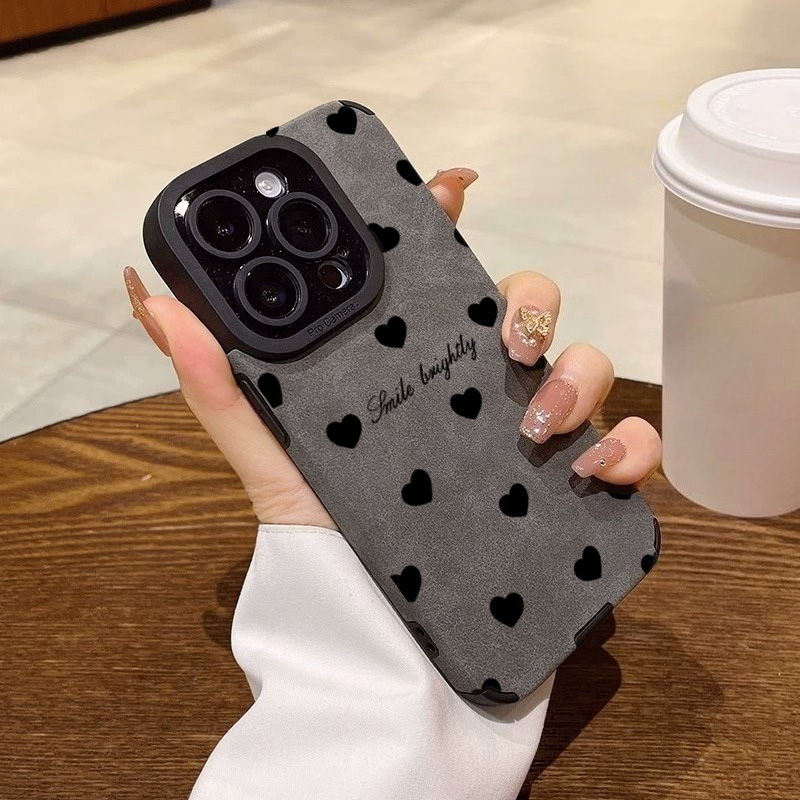 New Luxury Black Love Heart So - Phone Cases For Girls review and price
