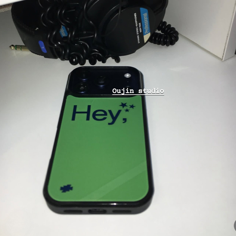 Korean Ins Green Background 