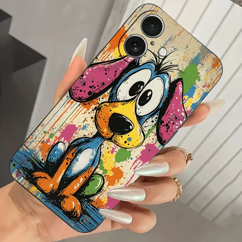 Graffiti Colored Puppy TPU Pho - Phone Cases For Iphone 13 review and price
