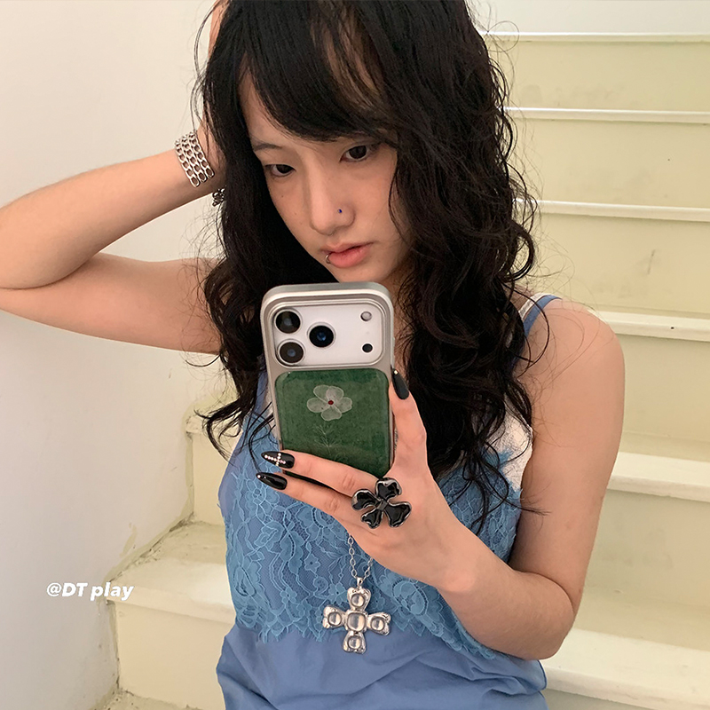Ins Green Chamomile Small Flow - Phone Cases Green review and price