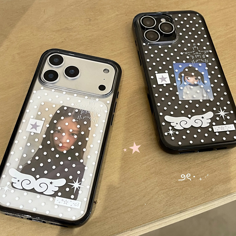Ins Korean Girl Polka Dots Win - Phone Cases For Girls review and price