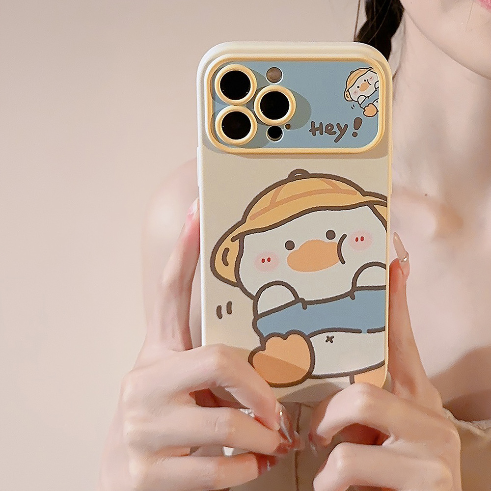 Korean Cartoon Yellow Duck Pho - Phone Cases Korean review and price