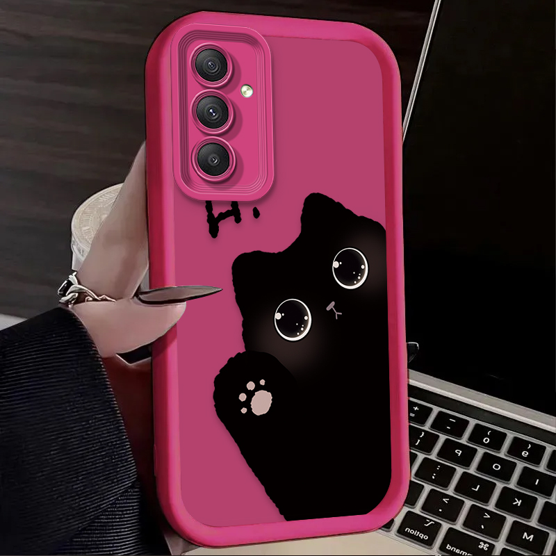 Lovely Big Eyed Cat Phone Case - Phone Cases Samsung A14 review and price