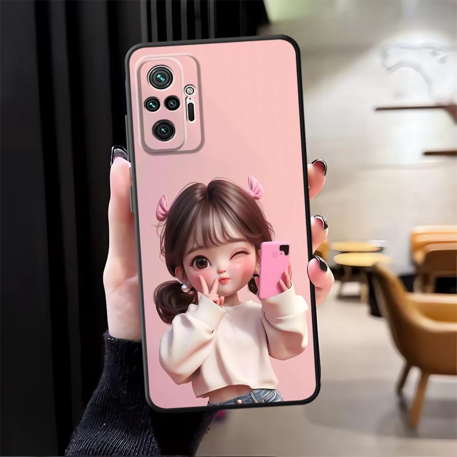 Cartoon Girl Pattern Funda Pho - Phone Cases Iphone 11 review and price