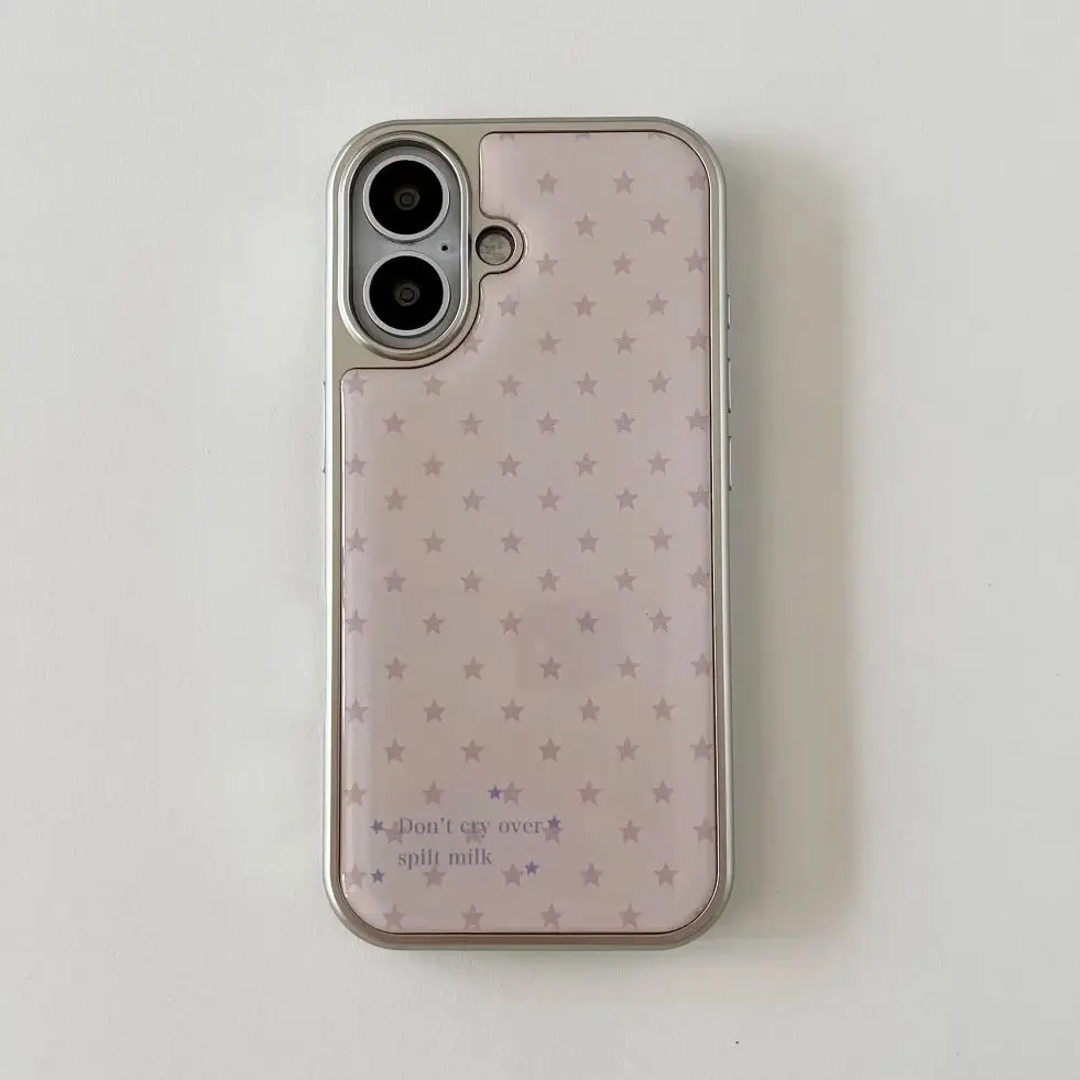 Korean Ins Girl Heart Pink Sta - Phone Cases For Girls review and price