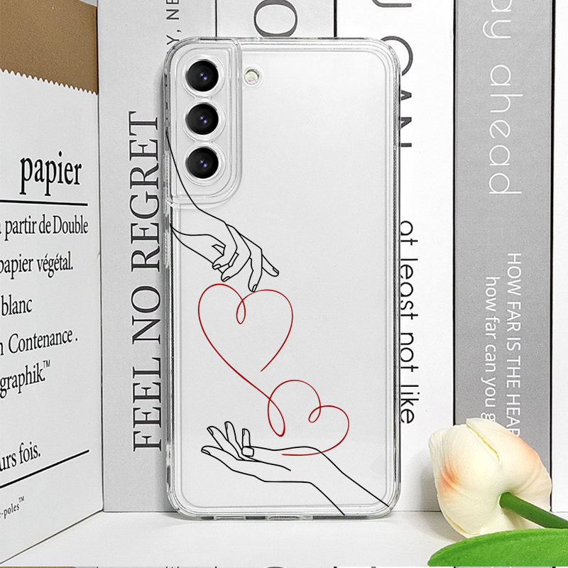 Minimalist Couple Holding Hand - Phone Cases Samsung A14 review and price