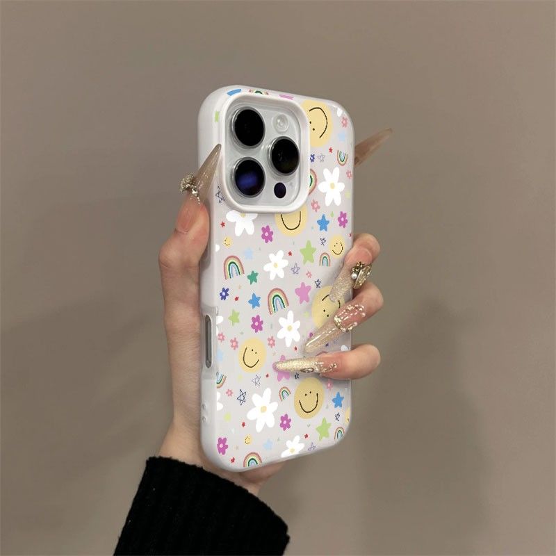 Korean Smile Daisy Rainbow Pho - Phone Cases Korean review and price