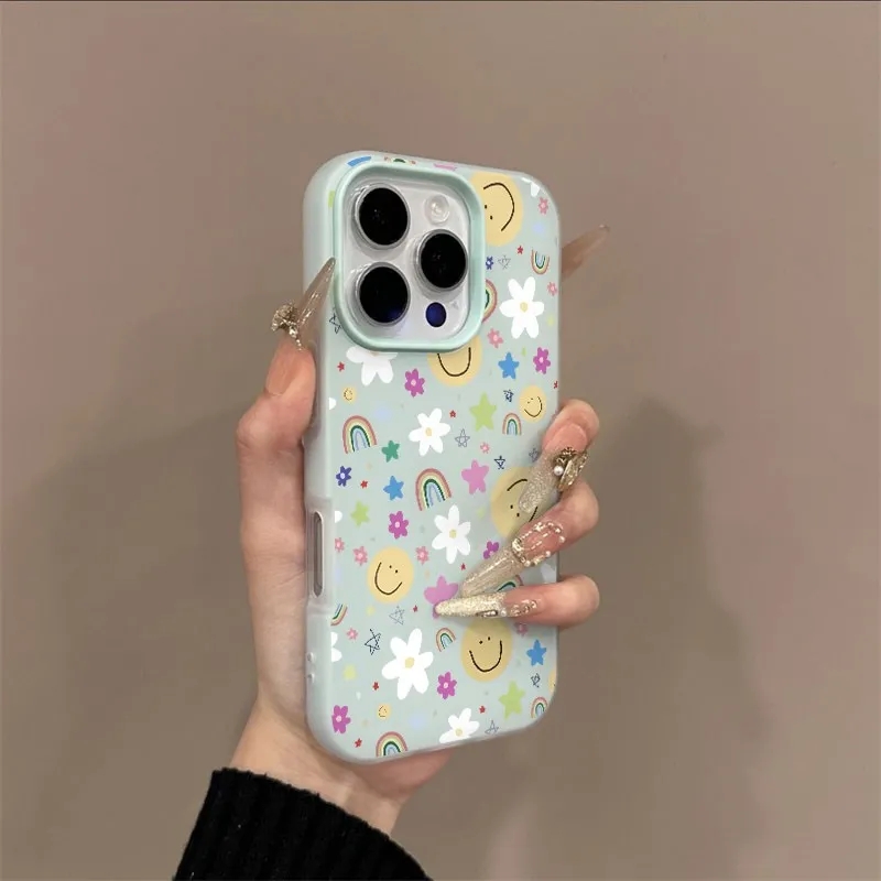 Korean Smile Daisy Rainbow Pho - Phone Cases Korean review and price