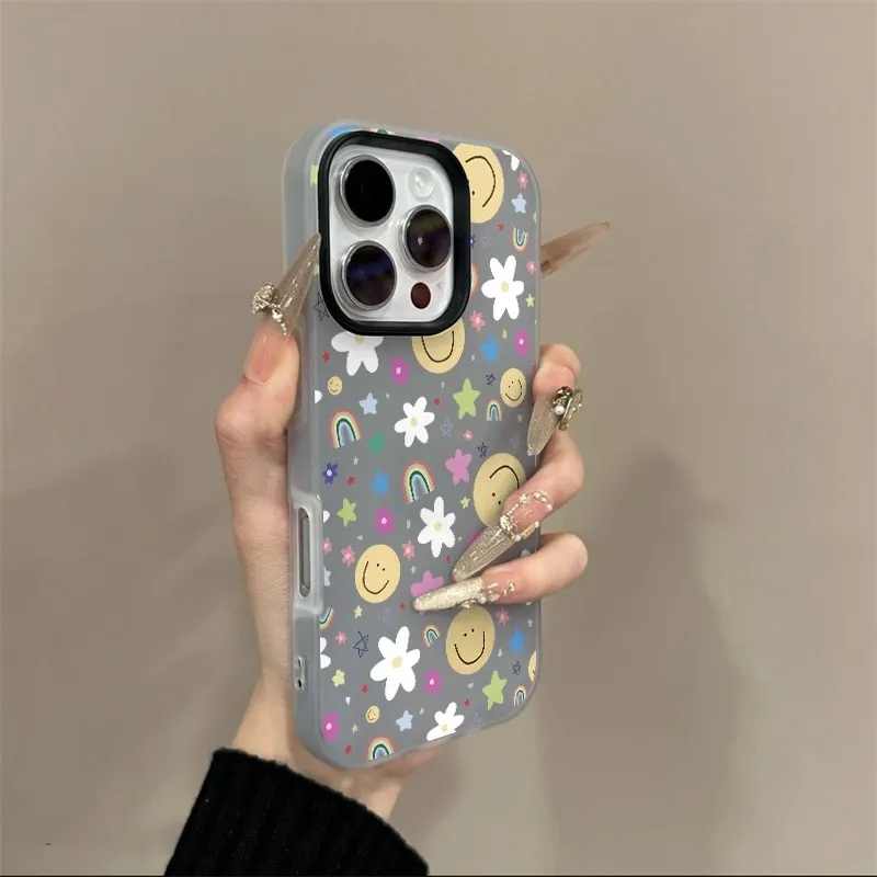 Korean Smile Daisy Rainbow Pho - Phone Cases Korean review and price