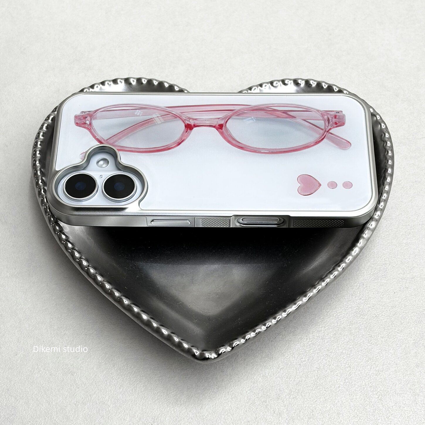Korean ins Girl Heart Pink Gla - Phone Cases For Girls review and price