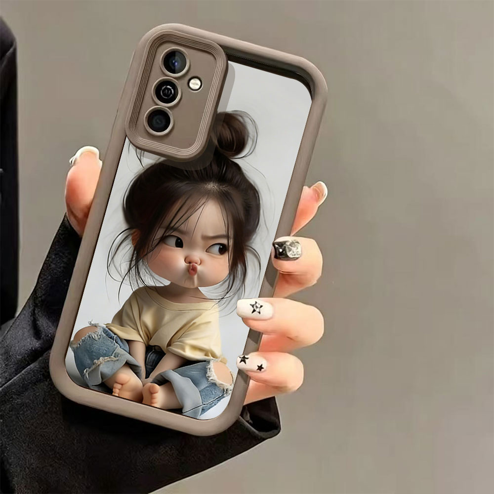 Meatball Head Girl Silicone Sh - Phone Cases For Girls review and price