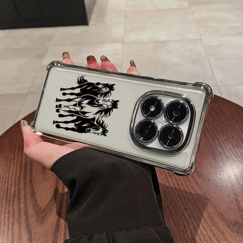 Plating Clear Soft Phone Case  - Phone Cases Horse review and price