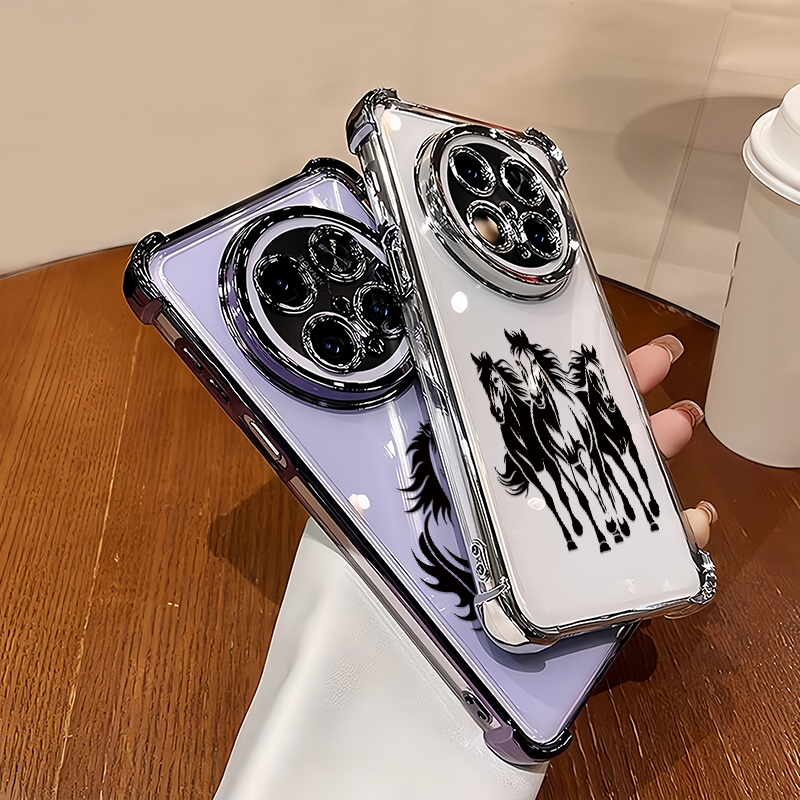Plating Clear Soft Phone Case  - Phone Cases Horse review and price