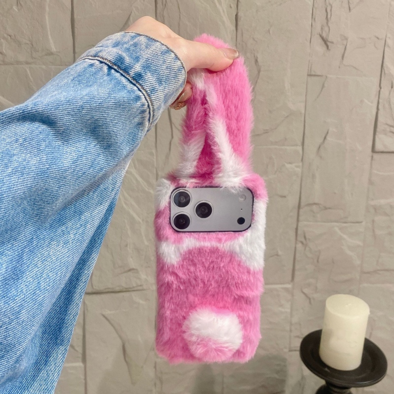 Cute Rabbit Design Fluffy Phon - Phone Cases Iphone 11 review and price