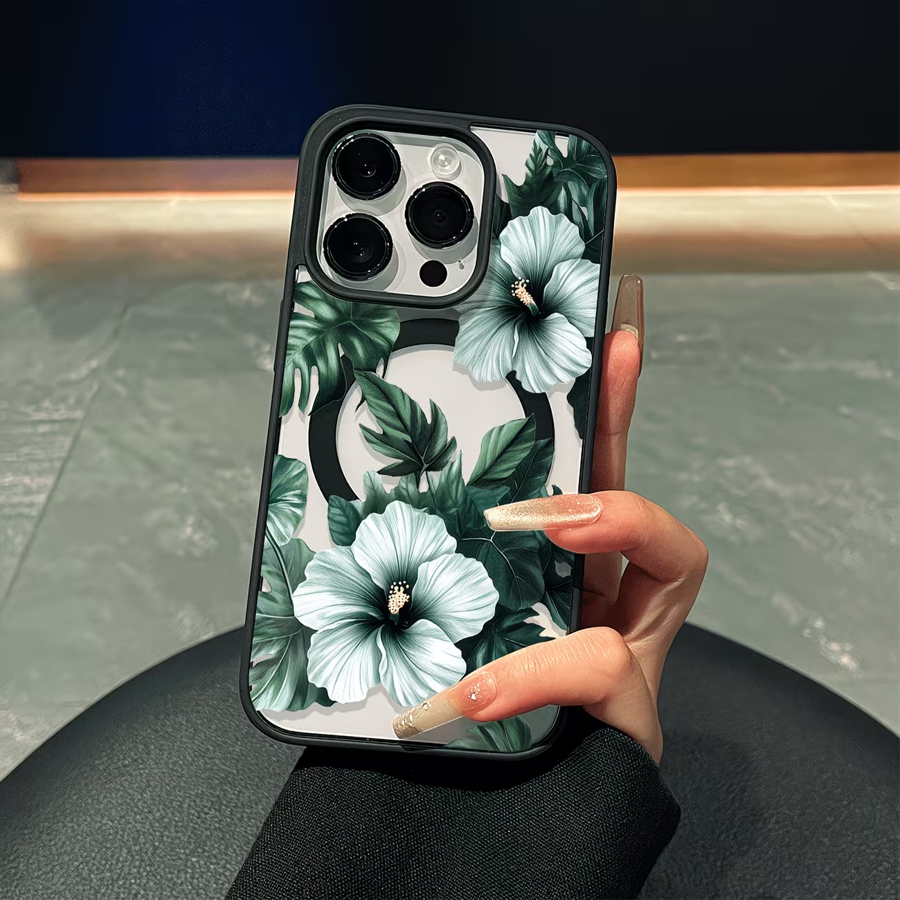 Green Floral Print Phone Case  - Phone Cases Green review and price